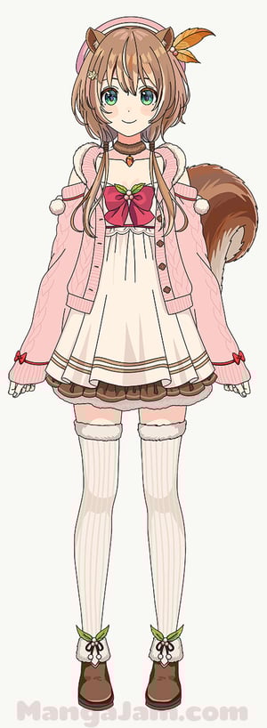 This is the Avatar Image for the Ayunda Risu / Hololive ID AI Voice and Text to Speech Generator